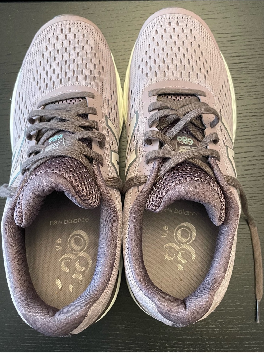 New Balance Women's Athletic Running Sneakers- cashmere/light shale